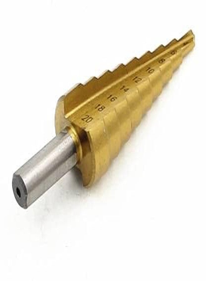 ISC 1Pc 4mm-20mm 9 Steps Sizes HSS Hex Titanium Step Drill Bit Hole Cutter - Image 2